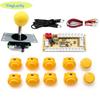 Arcade 2 Player Zero Delay Kit Mando Arcade Usb Encoder To Pc Rasberry Pi SANWA Push Button Joystick Usb Arcade Cabinet