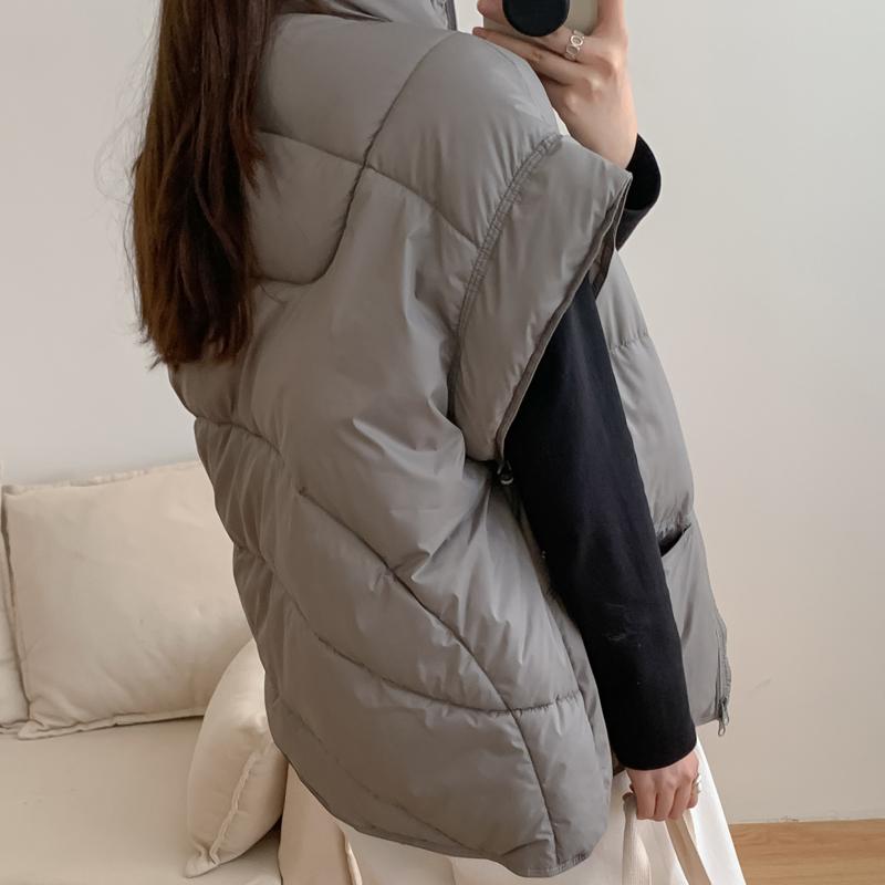 Fashion Winter Warm Vest Woman Sleeveless Parka Casual Thick Women's Jackets