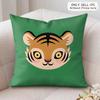 Cute Animal Cushion Cover Soft Plush Fabric DoubleSided Printed Cushion Covers for All Seasons Modern Home Decor