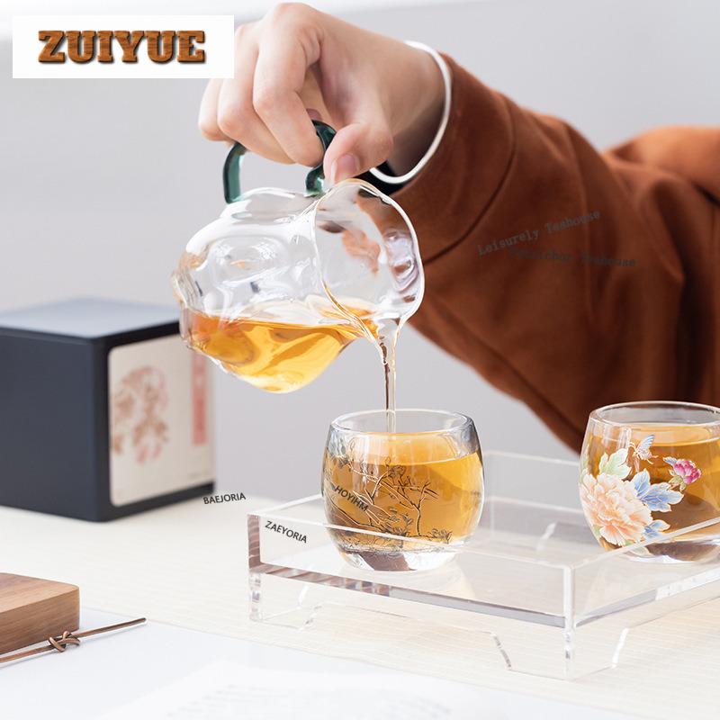 70ml Glazed Glass Teacup Creative Tea Bowl Tea Pair Tea-tasting Meditation Cup Chazhan Master Cups Dahongpao Teaset Decoration