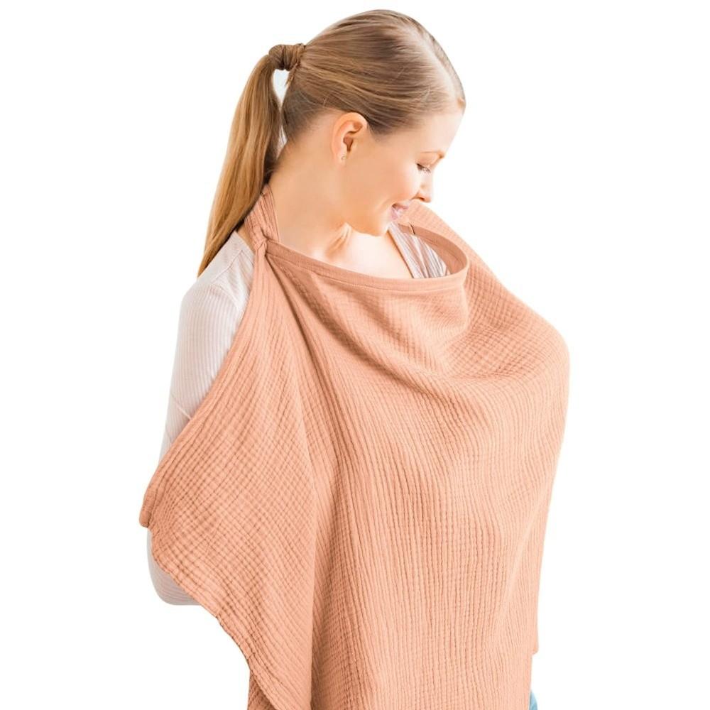 Breathable Baby Nursing Cover Arched Neckline Nursing Apron New Breastfeeding Cover Maternity