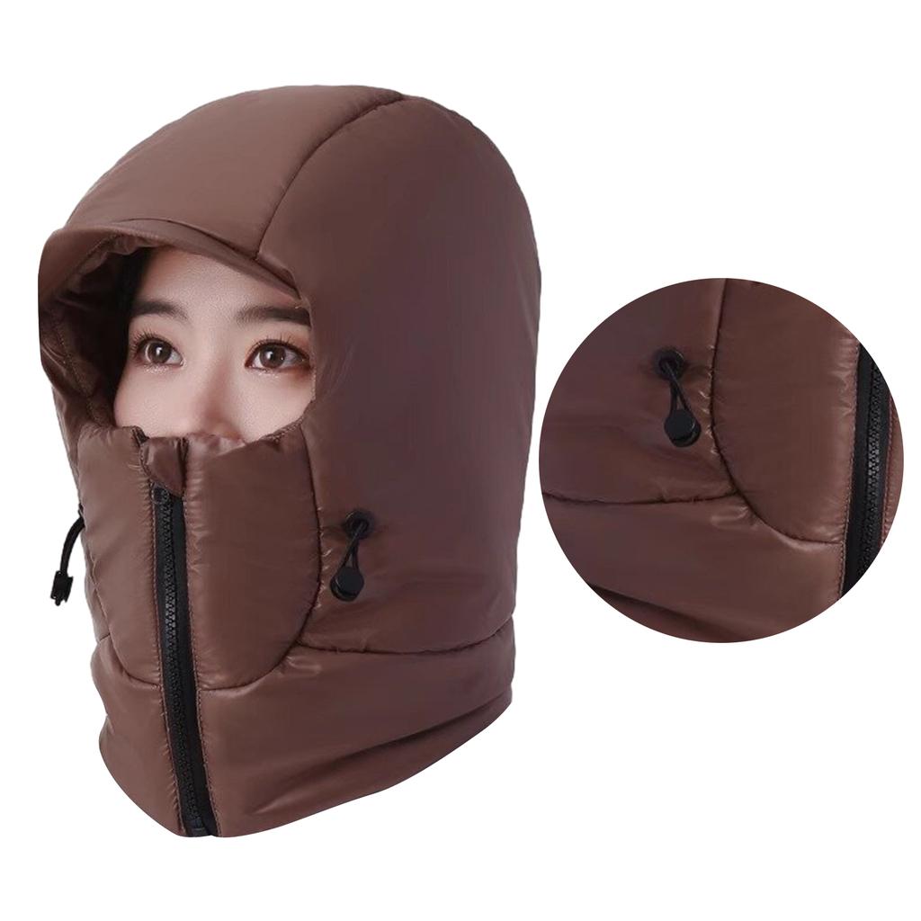 Unisex Bomber Hat Trapper Hat with Neck Warmer Bomber Hat Balaclava for Outdoor Winter Mask for Skiing Camping Hiking