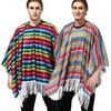 Mexický kostýmní plášť pro dospělé, ručně vyráběný, festivalové jevištní oblečení