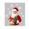 Christmas Themed  Claus Static Adsorption Window Stickers Home Holiday Decoration Static Stickers Double-sided Visual