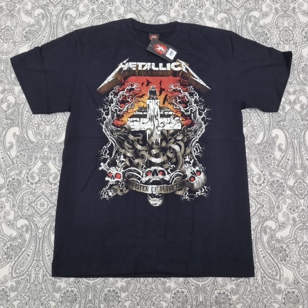 

Metallica Master Of Puppets Футболка группы с графическим принтом Новая 4XL