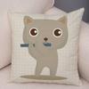 Cute Cartoon Animal Cushion Cover T Rex Dinosaur Unicorn Cat Dog Print Kids Room Decorative Pillow Case Home Gift