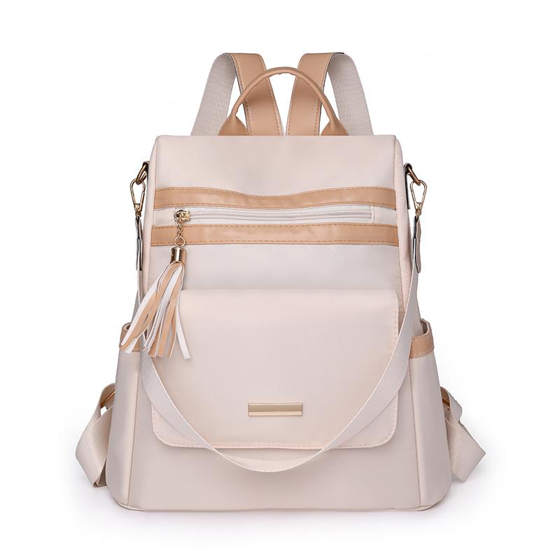 Women's Backpack Solid Color Patchwork Travel Backpack