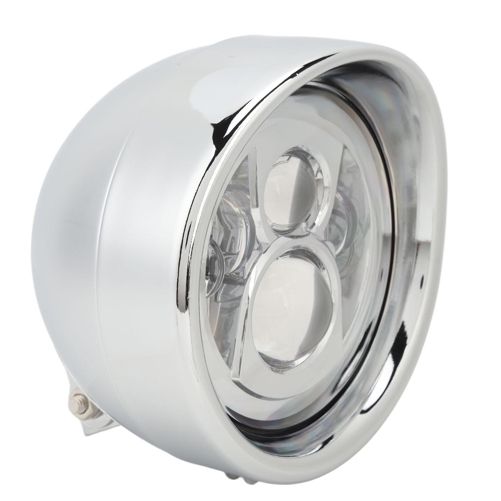 

7-дюймовая светодиодная фара для мотоцикла с хромированным корпусом, суперяркая, водонепроницаемая, универсальная, подходит для 6778991