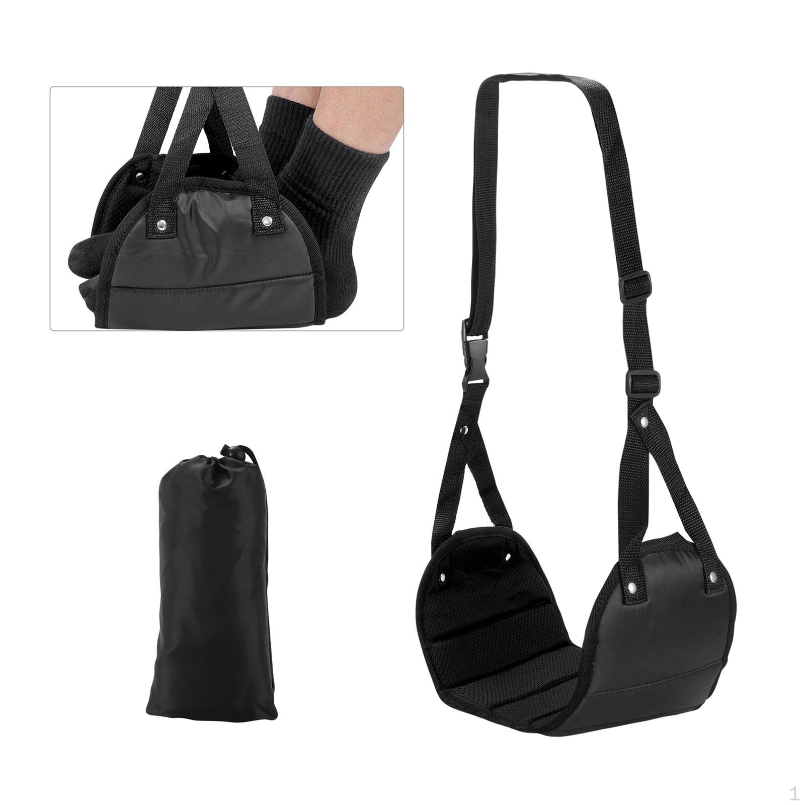 

Подставка для ног в самолете, гамак на каблуке, дорожный отдых, аксессуары, комфорт для ног чёрный