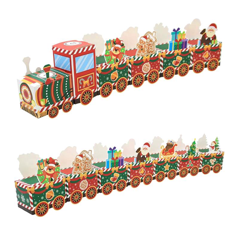 24pcs Advent Calendar Gift Boxes Festive Reindeer Designs Xmas Decorations & Accessories Elves Table Decor