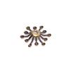 50Pcs Vintage Filigree Flower Wraps Connectors Metal Crafts Handmade Diy Jewelry