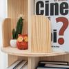 360° Rotating Children's Bookshelf: Floor-Standing, Desktop Pine Wood Storage Rack