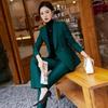 2025 Women's Double-Breasted Professional Suit Set: Long Sleeve, High-End Fashion Workwear
