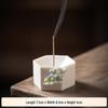 Handcrafted White Porcelain Plum Blossom Incense Holder for Home Decor