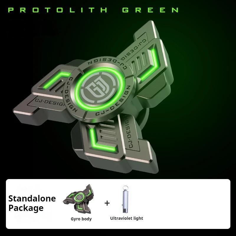 

Luminous Fidget Spinner Metal Magnetic Push Coin Edc Relieve Stress Relief Toy Glowing Hand Spinning Top Tip Antistresse Adults