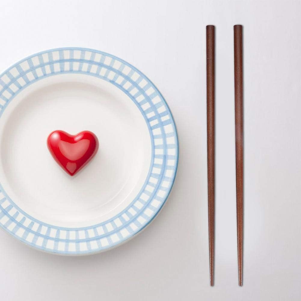 1Pair Portable Wooden Chopsticks,With Pull Type Chopsticks Box Case,Reble Hard Wooden Dinnerware for Outdoor Travel 25cm/9inch(Deep Color)