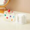 Cotton Ball Holder Cosmetic Storage Case Large Capacity Dustproof Transparent Cotton Pad Dispenser Swabs Holder