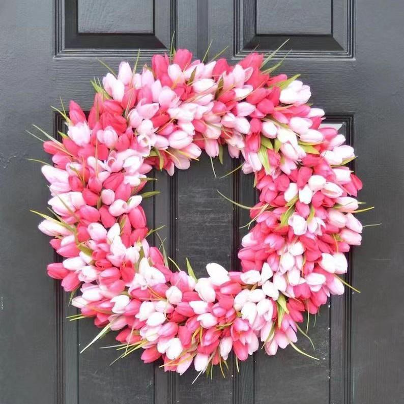 

Artificial Tulip Wreath for Weddings & Outdoor Home Decor