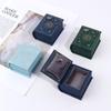 Elegant Curved PU Leather Book-Shaped Ring Box | Mini Retro Flip-Top Jewelry Holder