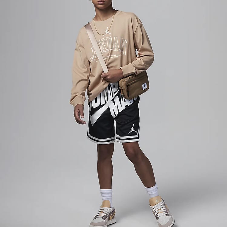 Jordan Kids T Shirts Crew Neck Moderate FZ1870-200