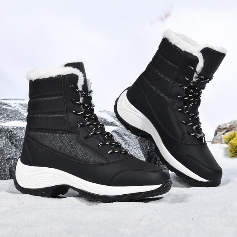 New Women Boots Winter Waterproof Ankle Boots Platform Shoes for Women Keep Warm Snow Boots Plush Winter Shoes Botas Mujer