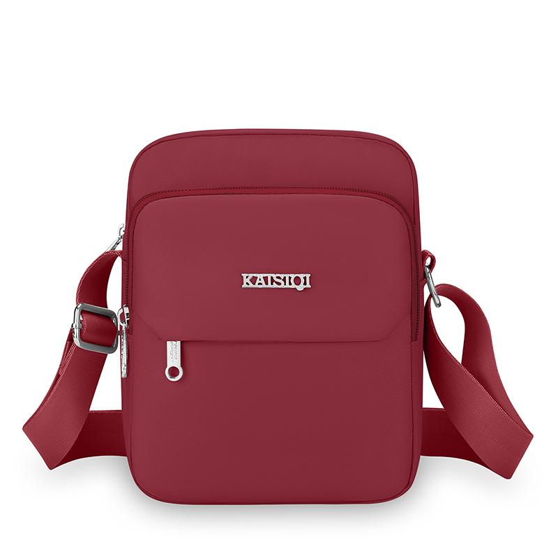 Mode Dames Schoudertas Waterdichte Stof Grote Capaciteit Crossbody Handtas met Portemonnee 17cmX9cmX21cm brown