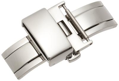 [Bambi] Watch Strap Buckle, Butterfly Clasp, Leather Buckle, Silver, 16mm, ZS010N