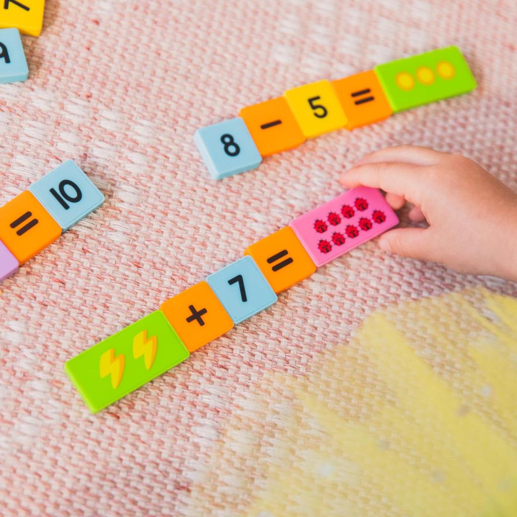 Learning Resources Math Dominoes - Addition & Subtraction, 100-Pack, EI2939, Authentic
