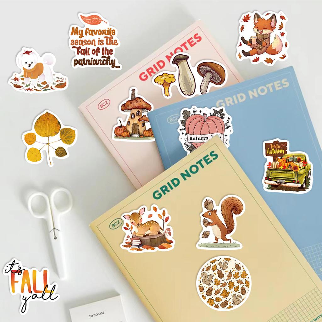 100 Cartoon New Autumn Autumn Autumn Stickers Personalized Decoration Motorcycle Suitcase Guitar Waterproof