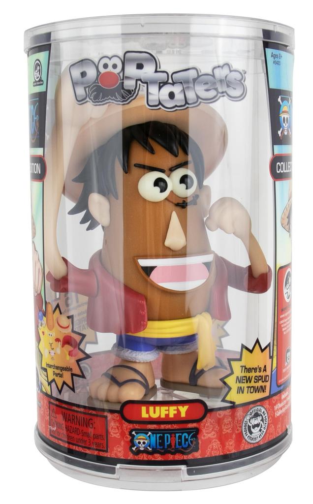 Poptaters One Piece Luffy - Includes 14 Detachable and Interchangeable Facial and Body Parts. Includes 1 Surprise Potato Head Original Piece.