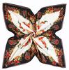 130*130cm Silk Bohemia Butterfly Peony Design Scarves Women Foulard Square Hijab Scarf Ladies Shawl Wrap Muffler Female Hijab