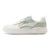 Li-Ning Qingyun Soft Classic Low-Top Casual Shoes Women Sneaker White Green AGCU388-2