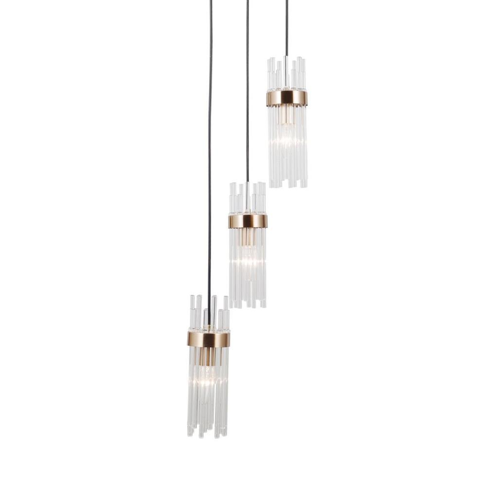 Lampa wisząca TARASO PND-40760-3-BK-HBR Italux