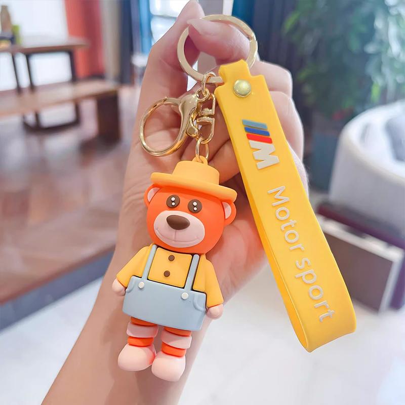 M Power Car Keychain Cute Bear Pendant Gift Key Ring For BMW M3 M4 M5 G42 G30 G20 E39 E36 E87 E53 F44 F07 F34 G15 G16 G23 G22 bzdn55