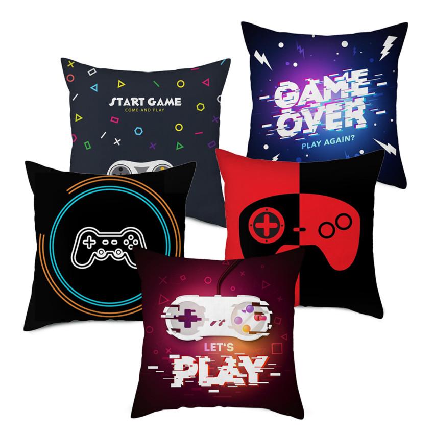 RZN gra peryferyjny Gamepad kluczowa poszewka na poduszkę poduszki dekoracyjne do salonu sypialnia Sofa poszewka na poduszkę na krzesło 45x45