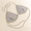 Transition Sexy Bar Club Chest Necklace Body Chains Sexy Street Wear Fashion Air Drill Tassel Vest Gold