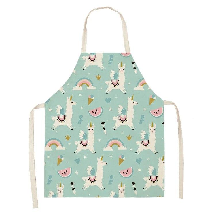 1psc Camel Sheep Stone Print Linen Cloth Without a Dincapon Kitchen Apron In the Kitchen Kitchen Apron Apron Kitchen Apron