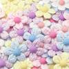 10pcs 4.7cm Colorful Sequin Checkered Flower Patches DIY Shoes Hats Applique Sewing Clothes Headgear Hair Clips Decorative Acces