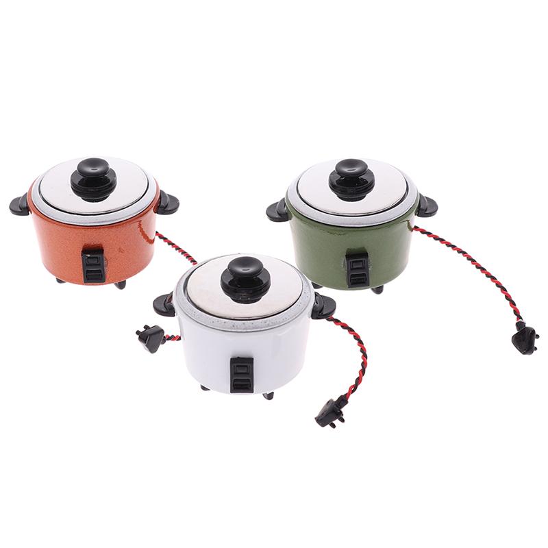 1Pc 1:12 Dollhouse Miniature Rice Cooker Kitchen Accessories Decoration Toy