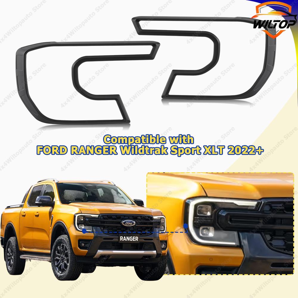 

Окантовка фары Защита Накладка Крышка фары Для Ford Ranger Next Gen T9 Wildtrak XLT XLS 2025 2025 2025 Автоаксессуары
