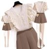 Elegant Summer Two-Piece Wide Shorts Set