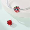 100% 925 Sterling Silver Red Color Series Heart Shape Charms Beads Fit Qikaola 925 Bracelets Lucky Jewelry Gifts