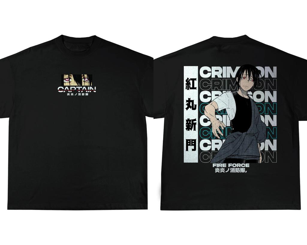 Fire Force Anime T-shirt Summer Men Oversize Casual Cotton Short Sleeve High Street Harajuku Top Clothes Unisex Man Woman Tees