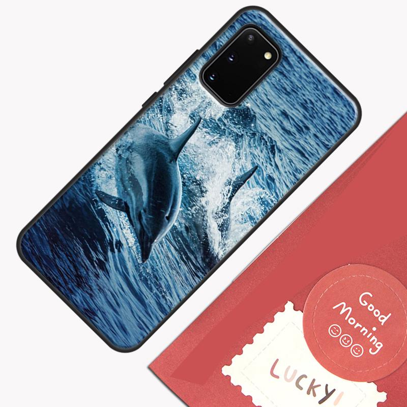 Cute Dolphin Ocean Phone Case For Samsung Galaxy S26 S25 Ultra S20 S21 S22 S23 S24 S10 Plus S25 FE Cover Shell