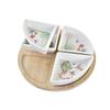 Ensemble vaisselle - DKD Home Decor - Bambou - Blanc - Multicouleur - Naturel