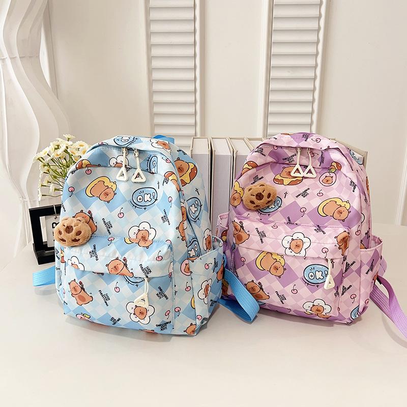 Elementary School Bag New 2025 Large Capacity Cartoon Cute Doll Children's School Bag Backpack Tide