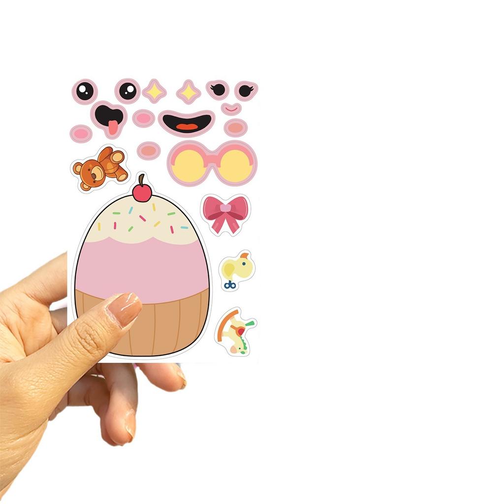 8 Cartoon Fudge Collage Hands-on DIY Handbook Mobile Phone Case Laptop Decoration