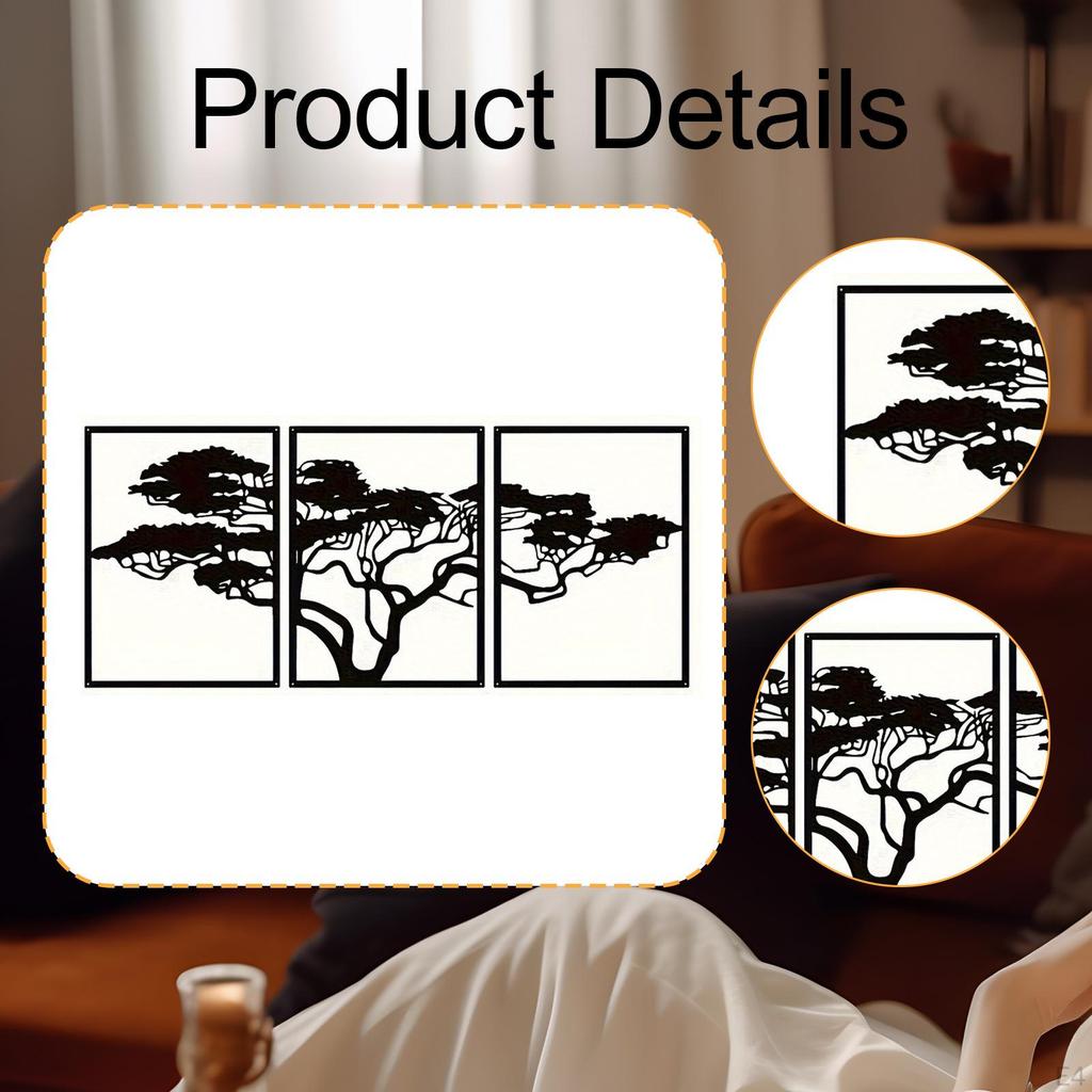 3 Stück Kunst Wanddeko Modernes Ornament Dekorative Hängeskulptur für Flur Arbeitszimmer