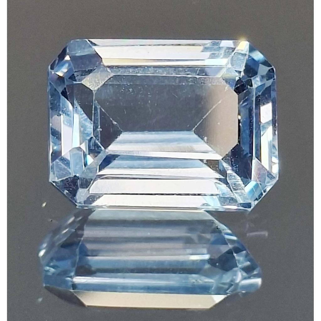 Blue Aquamarine Natural 15-17 Ct Emerald Cut Fabulous Certified Loose Gemstone