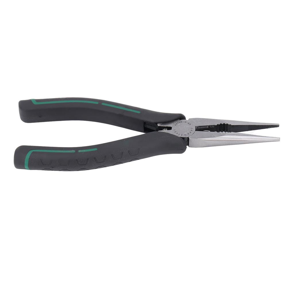 Needle Nose Pliers 8in CRV Long Mini with Non Slip Handle for Jewelry Making Art Crafting Projects